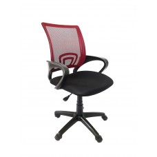Кресло Ирис ткань сиденьеTW-черное  спинка сетка бордовая