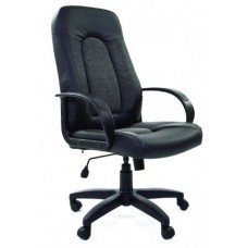 Офисное кресло Chairman 429 черный+ткань 20-23 серая