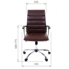 Кресло офисное Chairman 760  экокожа, коричневый