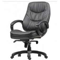 Кресло руководителя Echair-620 Е кож.зам  черный пластик
